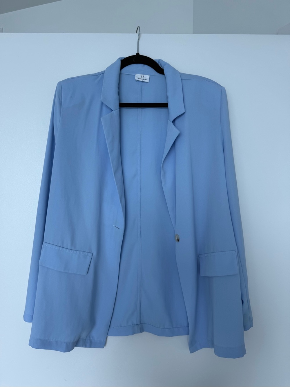 Light Blue Bobbles and Lace Jacket